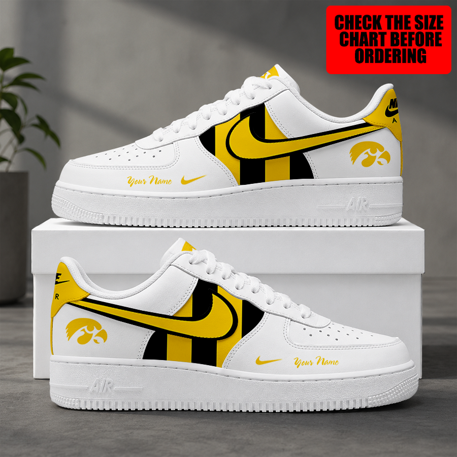 Limited Edition – Customized NCAA Iowa Hawkeyes Air Force 1 Shoes