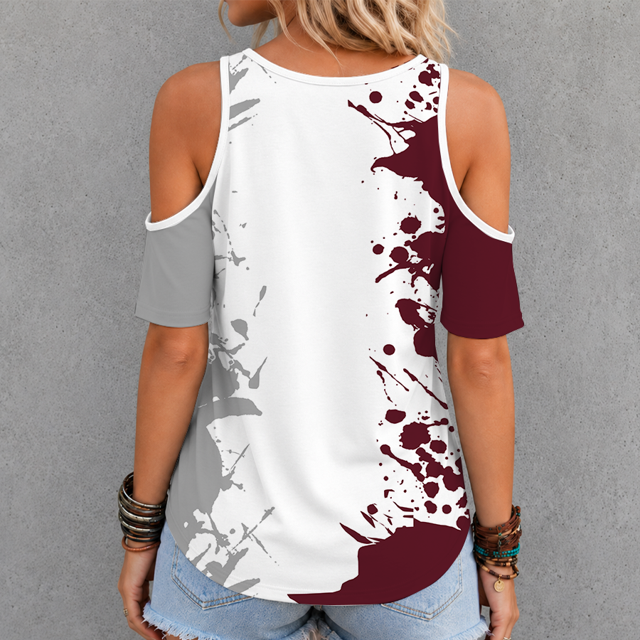 Limited Edition – Customized NCAA Mississippi State Bulldogs Criss Cross V-Neck Top - Image 2