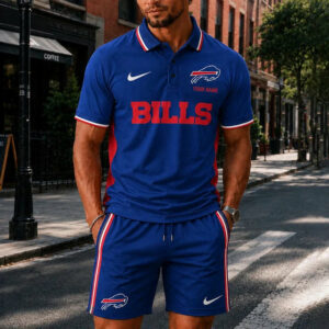 Limited Edition – Customized NFL Buffalo Bills Polo Shirt & Short Pants