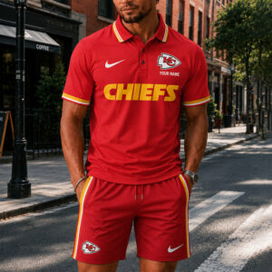 Limited Edition – Customized NFL Kansas City Chiefs Polo Shirt & Short Pants