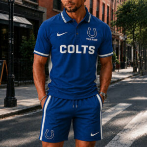 Limited Edition – Customized NFL Indianapolis Colts Polo Shirt & Short Pants
