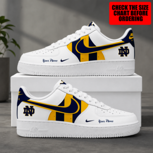 Limited Edition – Customized NCAA Notre Dame Fighting Irish Air Force 1 Shoes