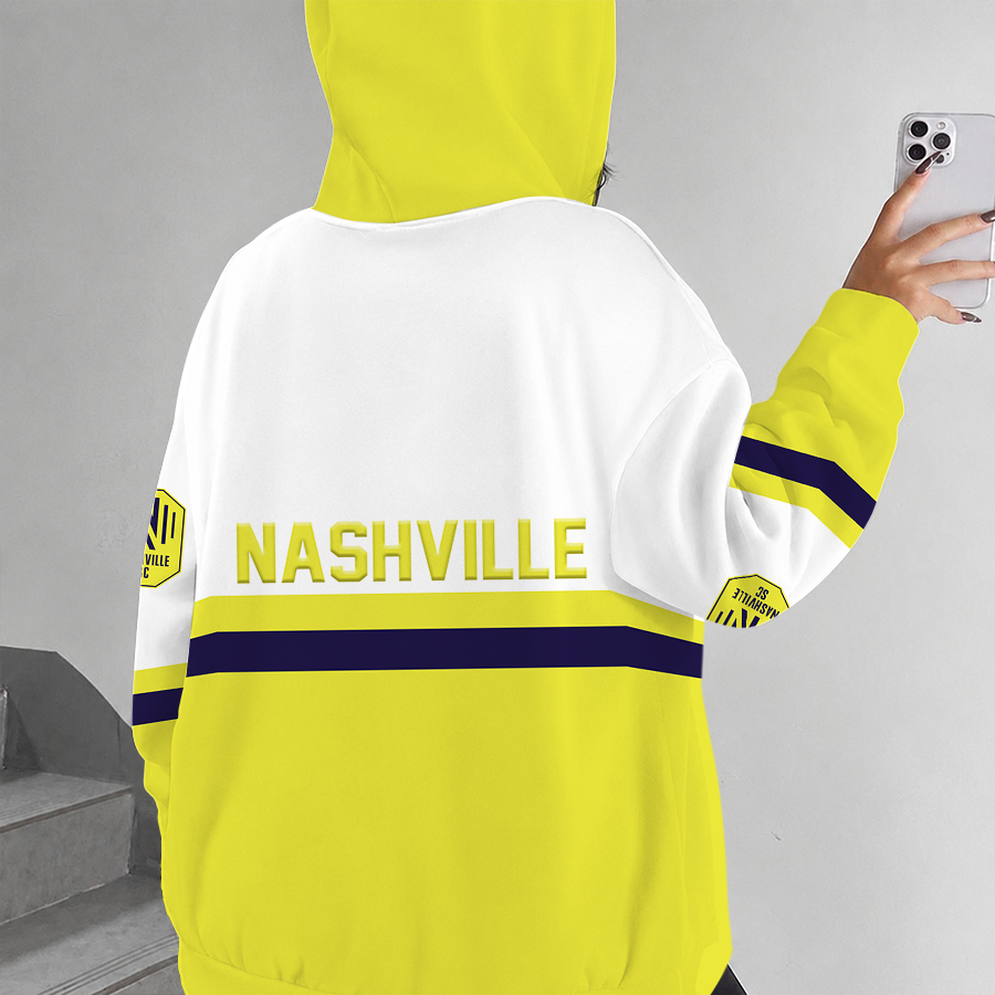 Limited Edition – Customized MLS Nashville Sc Hoodie, Zip Hoodie - Image 2