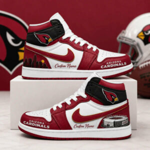 Limited Edition – Customized NFL Arizona Cardinals Air Jordan 1 Shoes