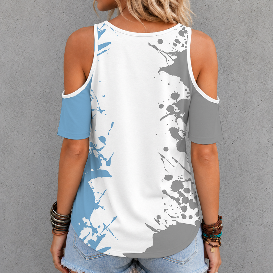 Limited Edition – Customized NCAA North Carolina Tar Heels Criss Cross V-Neck Top - Image 2
