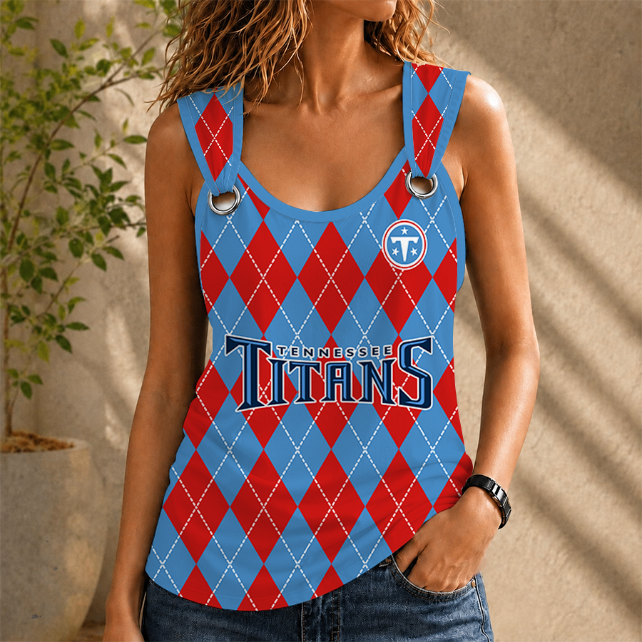 Limited Edition – Customized NFL Tennessee Titans O-Ring Shoulder Tank Top