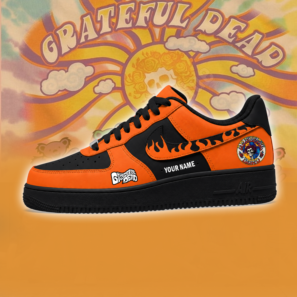 Limited Edition – Customized Grateful Dead Air Force 1 Shoes
