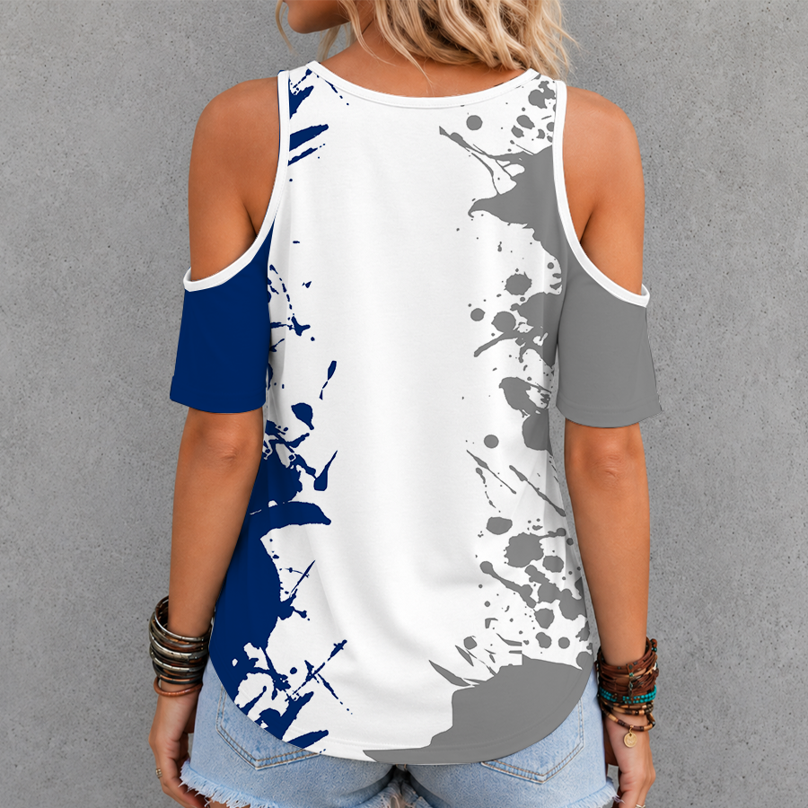 Limited Edition – Customized NHL Tampa Bay Lightning Criss Cross V-Neck Top - Image 2