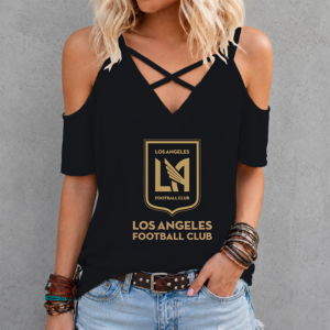 Limited Edition – Customized MLS Los Angeles Fc Criss Cross V-Neck Top