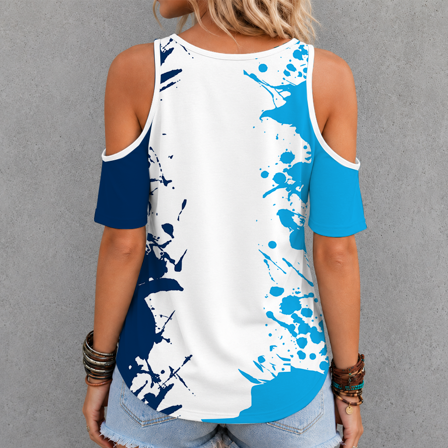 Limited Edition – Customized WNBA Cleveland Rockers Criss Cross V-Neck Top - Image 2