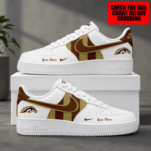 Limited Edition – Customized NCAA Western Michigan Broncos Air Force 1 Shoes