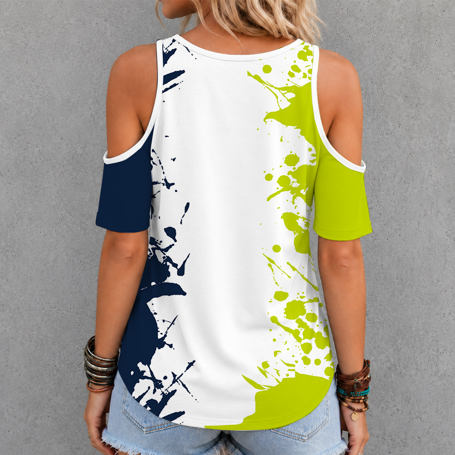 Limited Edition – Customized WNBA Dallas Wings Criss Cross V-Neck Top - Image 2