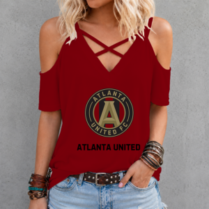Limited Edition – Customized MLS Atlanta United Fc Criss Cross V-Neck Top