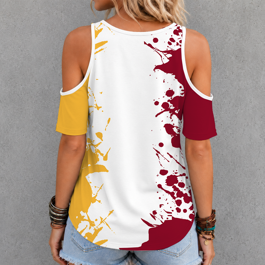 Limited Edition – Customized NCAA Minnesota Duluth Bulldogs Criss Cross V-Neck Top - Image 2