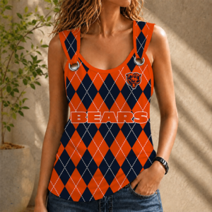 Limited Edition – Customized NFL Chicago Bears O-Ring Shoulder Tank Top
