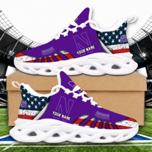 Limited Edition – Customized NCAA Northwestern Wildcats Unisex Max Soul Sneakers