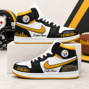Limited Edition – Customized NFL Pittsburgh Steelers Air Jordan 1 Shoes