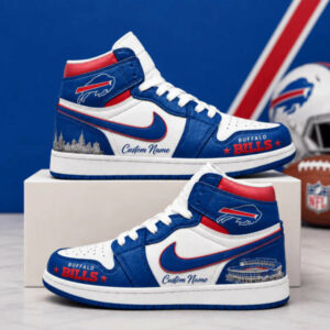 Limited Edition – Customized NFL Buffalo Bills Air Jordan 1 Shoes