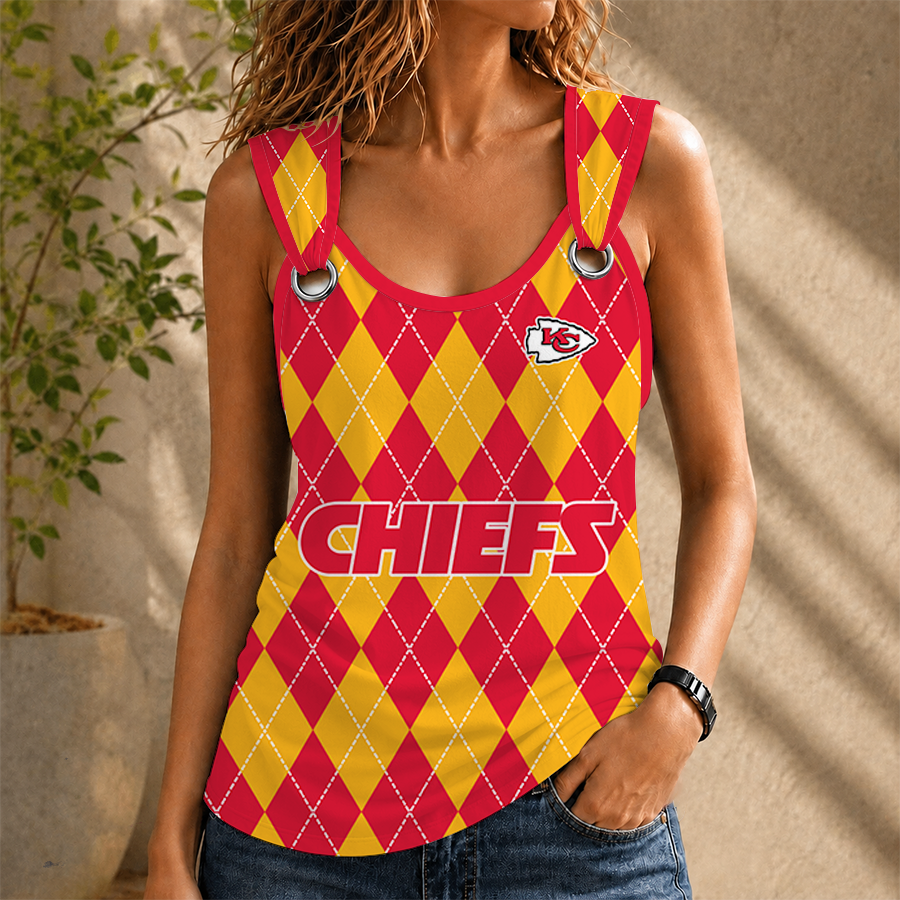 Limited Edition – Customized NFL Kansas City Chiefs O-Ring Shoulder Tank Top