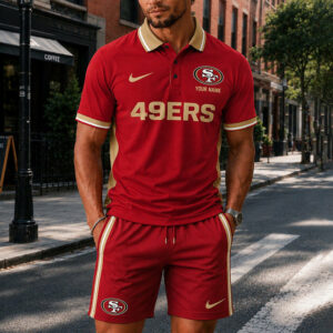 Limited Edition – Customized NFL San Francisco 49Ers Polo Shirt & Short Pants