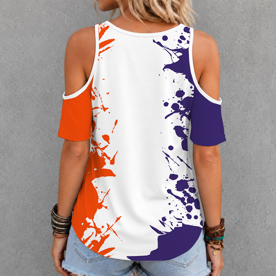 Limited Edition – Customized WNBA Phoenix Mercury Criss Cross V-Neck Top - Image 2