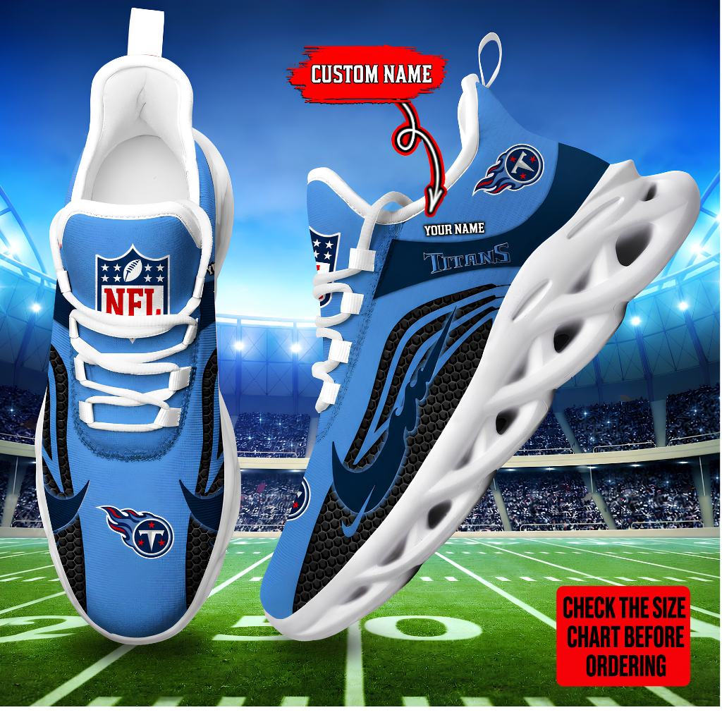 Limited Edition – Customized NFL Tennessee Titans Unisex Max Soul Sneakers
