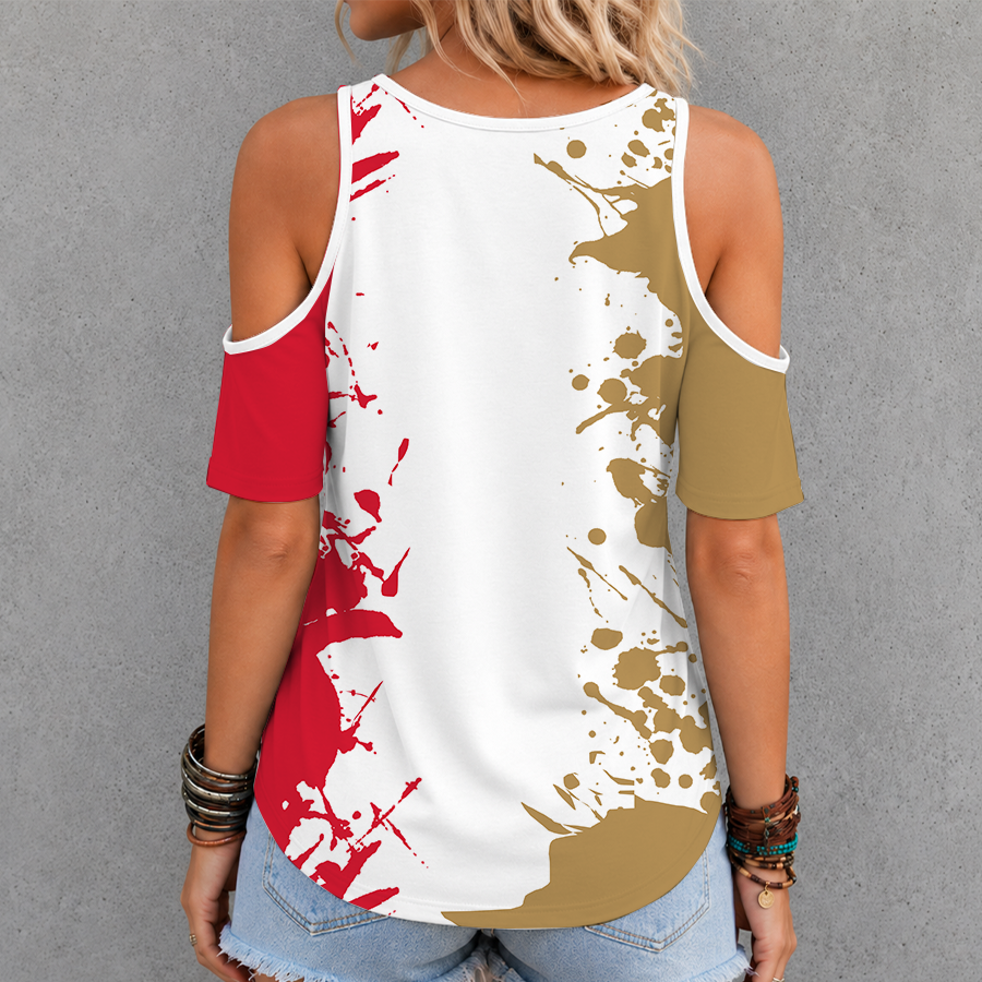 Limited Edition – Customized NHL Ottawa Senators Criss Cross V-Neck Top - Image 2
