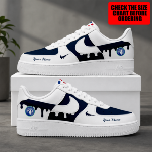 Limited Edition – Customized Nba Minnesota Timberwolves Air Force 1 Shoes