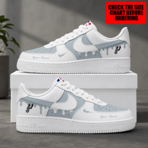 Limited Edition – Customized Nba San Antonio Spurs Air Force 1 Shoes