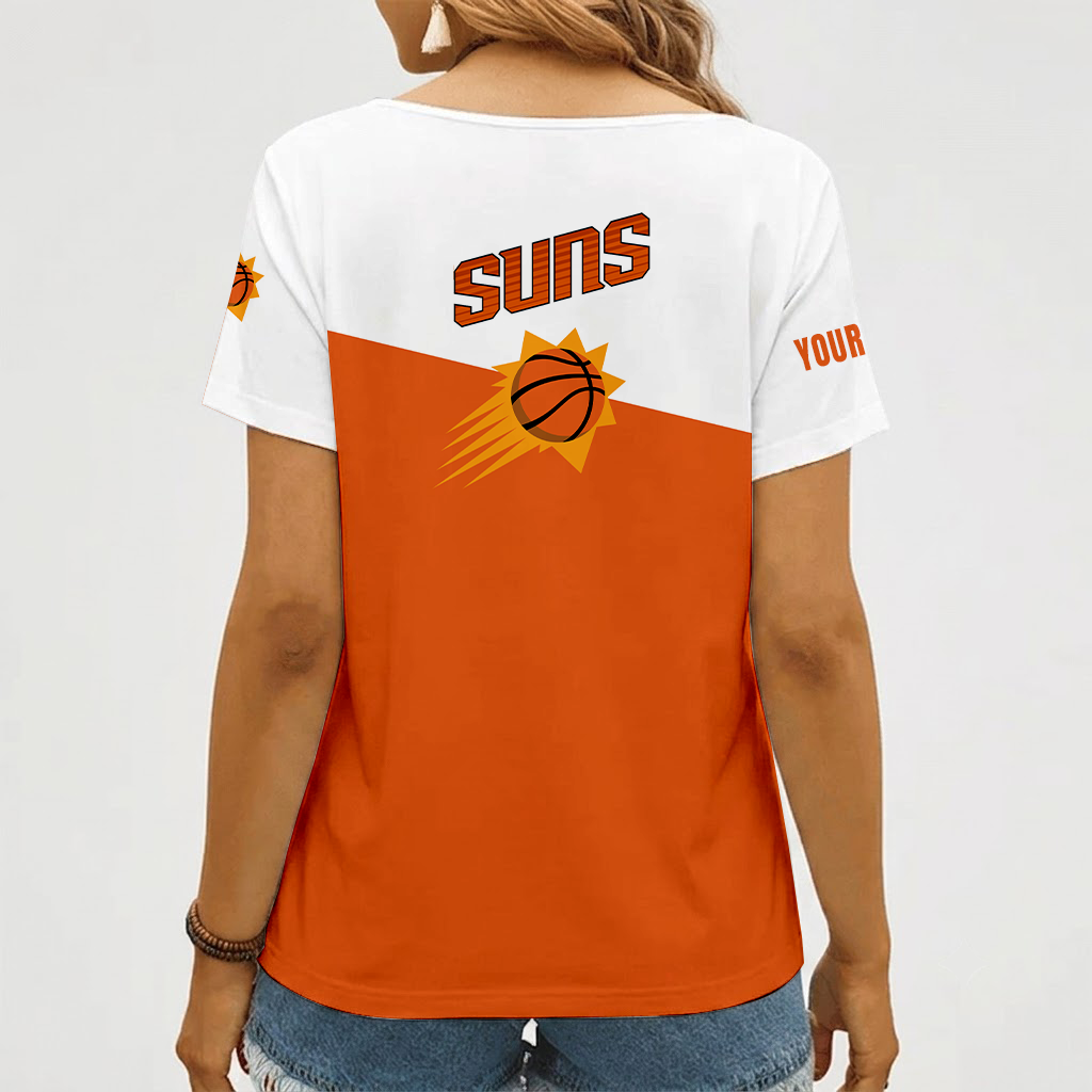 Limited Edition – Customized Nba Phoenix Suns V-Neck Female Shirt - Image 2