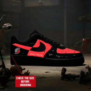 Limited Edition – Customized Nba Portland Trail Blazers Air Force 1 Shoes