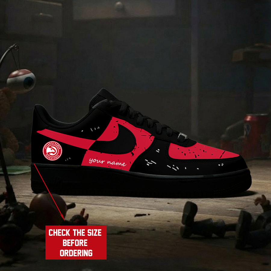 Limited Edition – Customized Nba Atlanta Hawks Air Force 1 Shoes