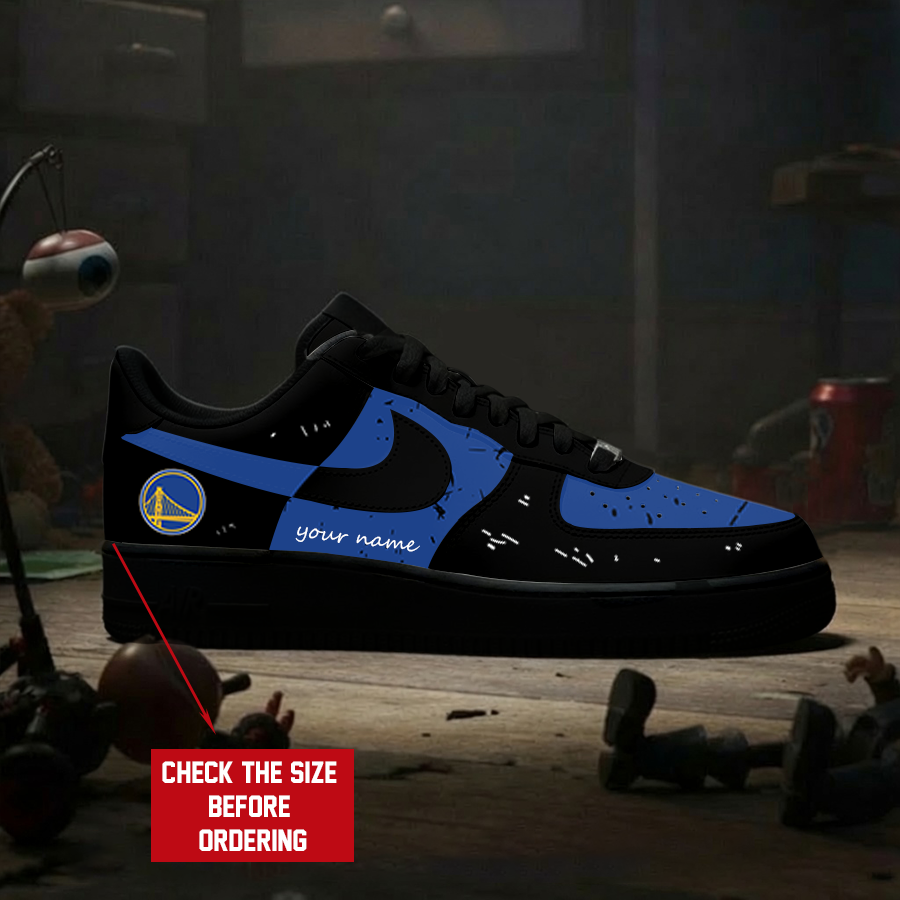 Limited Edition – Customized Nba Golden State Warriors Air Force 1 Shoes