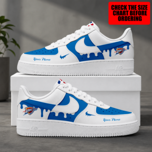 Limited Edition – Customized Nba Oklahoma City Thunder Air Force 1 Shoes
