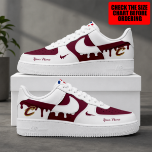 Limited Edition – Customized Nba Cleveland Cavaliers Air Force 1 Shoes