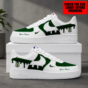 Limited Edition – Customized Nba Milwaukee Bucks Air Force 1 Shoes
