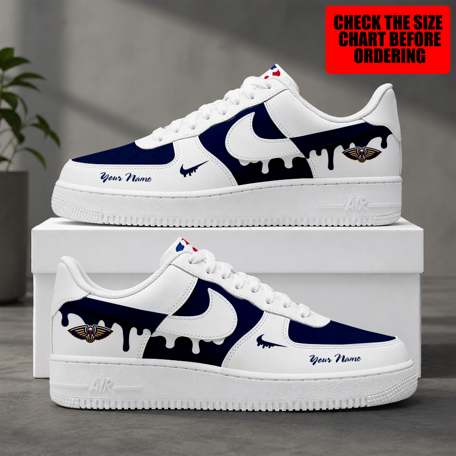 Limited Edition – Customized Nba New Orleans Pelicans Air Force 1 Shoes