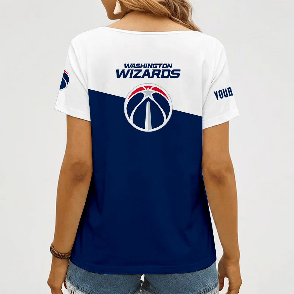 Limited Edition – Customized Nba Washington Wizards V-Neck Female Shirt - Image 2