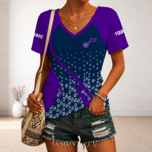 Limited Edition – Customized Nba Utah Jazz V-Neck Female Shirt