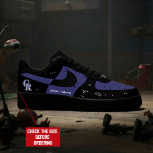 Limited Edition – Customized MLB Colorado Rockies Air Force 1 Shoes