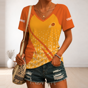 Limited Edition – Customized Nba Phoenix Suns V-Neck Female Shirt