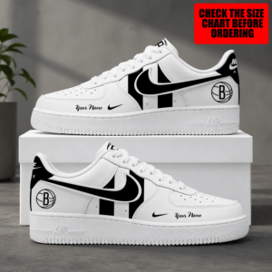 Limited Edition – Customized Nba Brooklyn Nets Air Force 1 Shoes