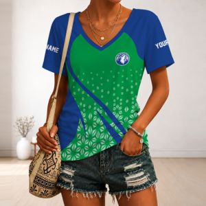 Limited Edition – Customized Nba Minnesota Timberwolves V-Neck Female Shirt