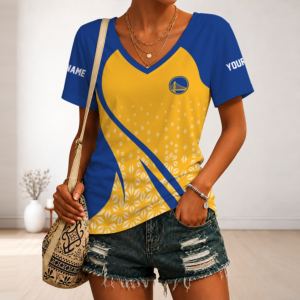 Limited Edition – Customized Nba Golden State Warriors V-Neck Female Shirt