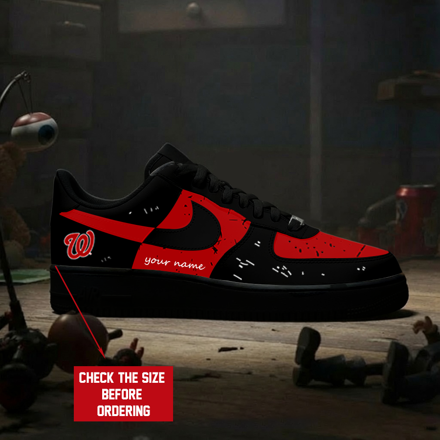 Limited Edition – Customized MLB Washington Nationals Air Force 1 Shoes