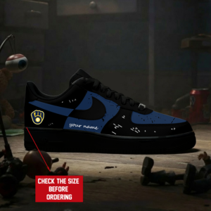 Limited Edition – Customized MLB Milwaukee Brewers Air Force 1 Shoes