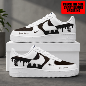 Limited Edition – Customized MLB San Diego Padres Air Force 1 Shoes