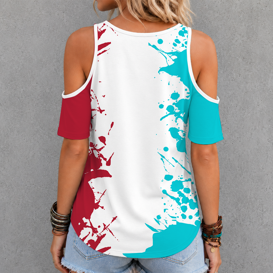 Limited Edition – Customized MLB Arizona Diamondbacks Criss Cross V-Neck Top - Image 2