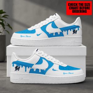 Limited Edition – Customized MLB Miami Marlins Air Force 1 Shoes