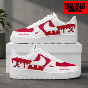 Limited Edition – Customized MLB Atlanta Braves Air Force 1 Shoes